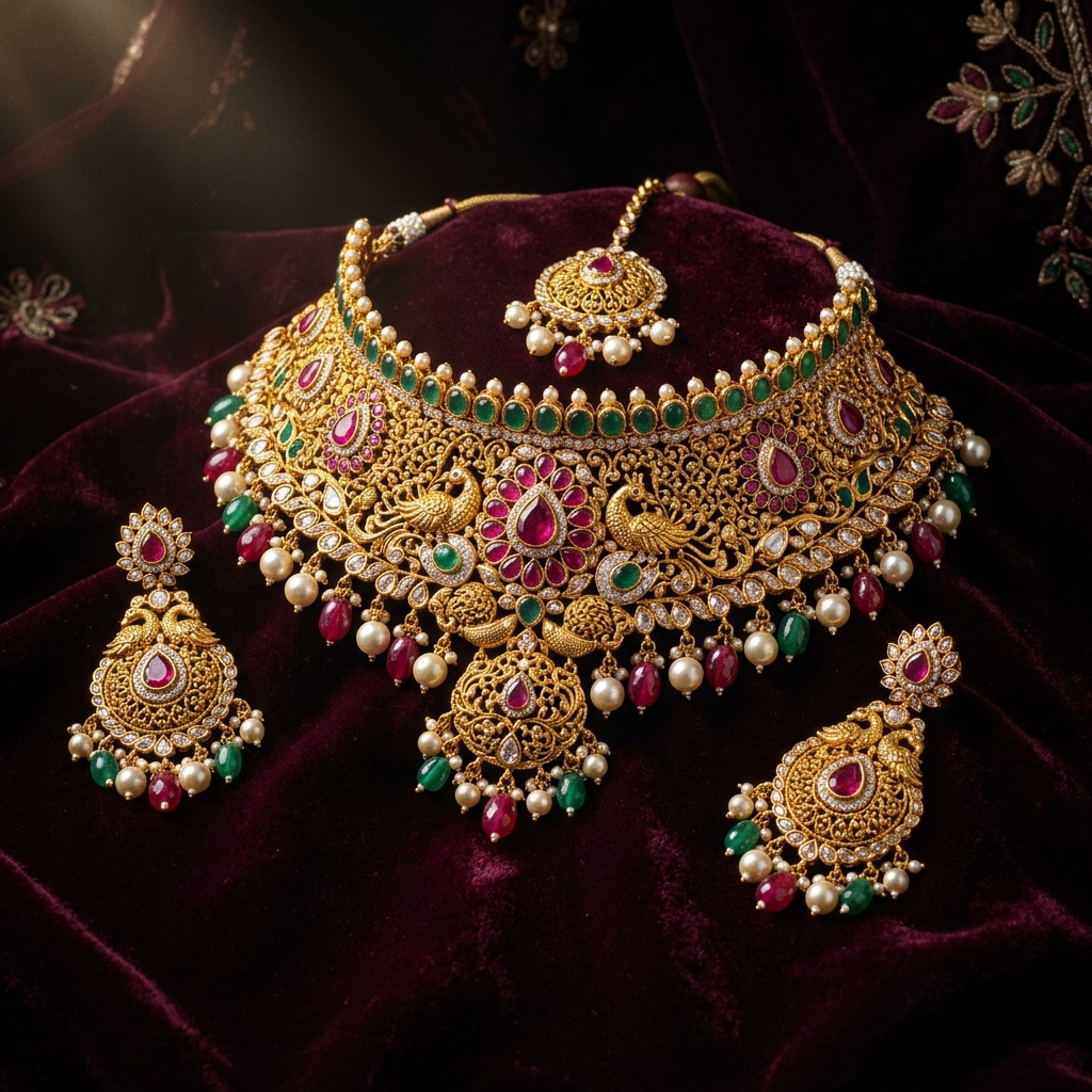 Premium Gold Bridal Set — HUID Hallmark