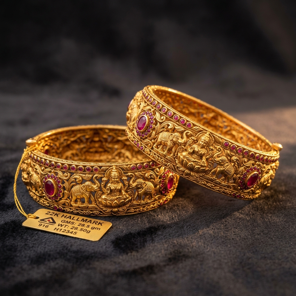 Artisanal Gold Bangles — MGS Jewellerys
